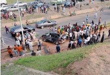 Accident scene in Abuja
